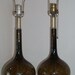 Mid Century Smoke Glass Table Lamps