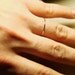 Thread of Gold - Wavy or Straight - Rose or Yellow - Tiny Halo Hammered Stack Ring - Delicate Jewelry - Memory Ring