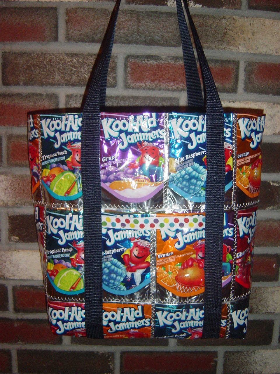 Tote Bag made from KoolAid Juice Pouch Bags