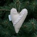 Organic Lavender Heart Sachet ornament hanging decoration for office or home SALE