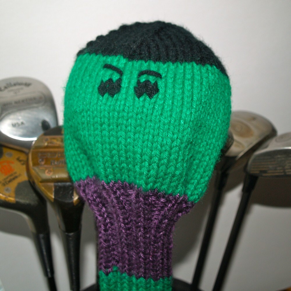 Knit PATTERN Golf Club Cover Marvel Collection PDF