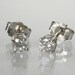 Diamond Ear Studs - 0.30 Carats Total Weight - 3.2 - 3.3 mm - 14K White Gold