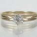 Old European Cut Diamond Engagement Ring - 0.30 Carats