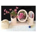 VANITY MAKEUP MIRROR and Brush Accessory Holder Vintage