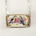 Antique bluebird china broken plate broken china jewelry necklace