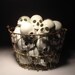 Skulls Replace Eggs Basket
