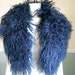 Fur Collar / Lamb Collar / Tibetan Mongolian Lamb / 1980s / Black Curly lamb