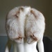 Fox Fur Collar / Silver and Brown/ 1980s