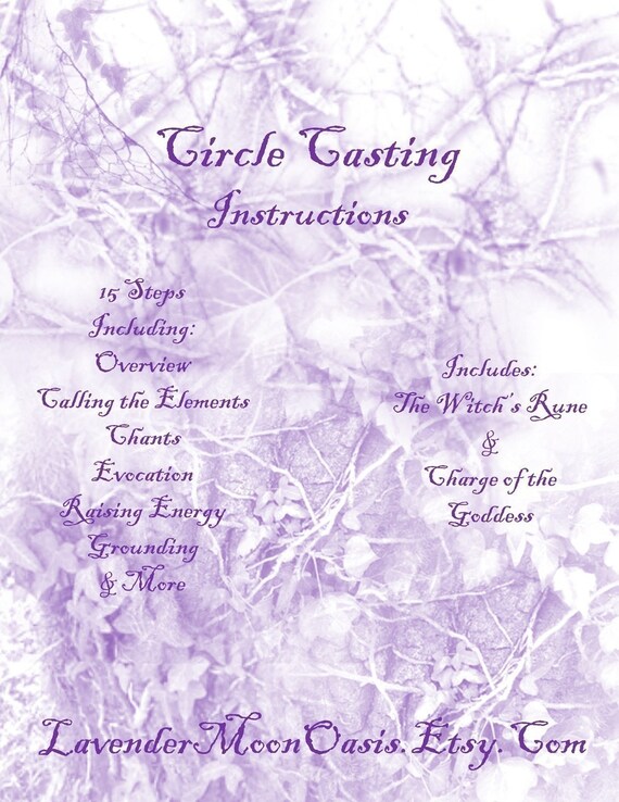 Circle Casting Instruction Manual 15 Steps plus 2 Chants