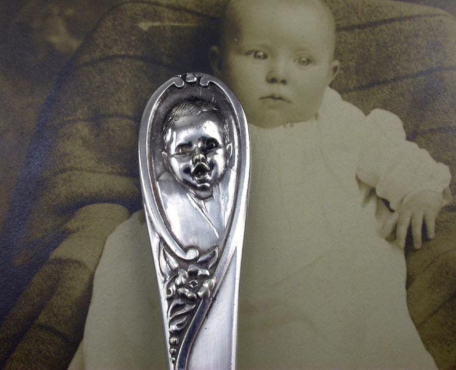 Gerber Baby Spoon. Winthrop Silver Plate. Adorable.