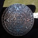 Vintage Artist Signed Silver Pin Pendant Lost Wax Cast Mayan Calendar Substantial Taxco Heirloom
