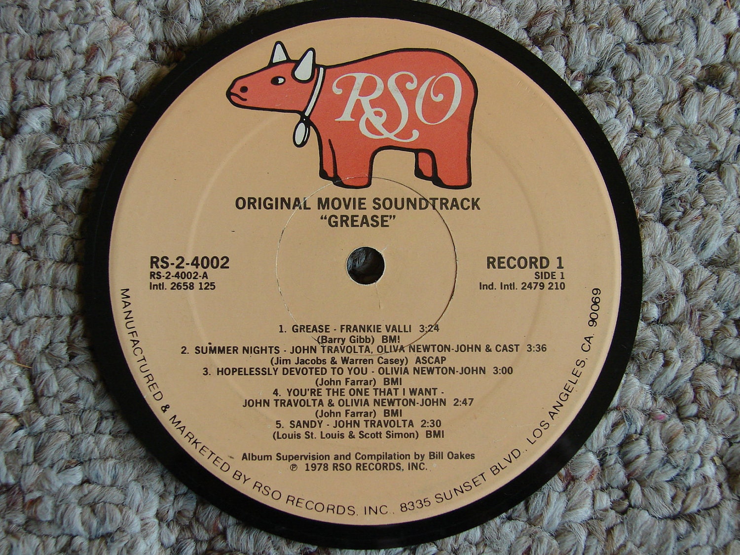 Grease Record Album Coaster