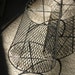 Retro rounded Mesh Rack, funky brass accents, so Mod