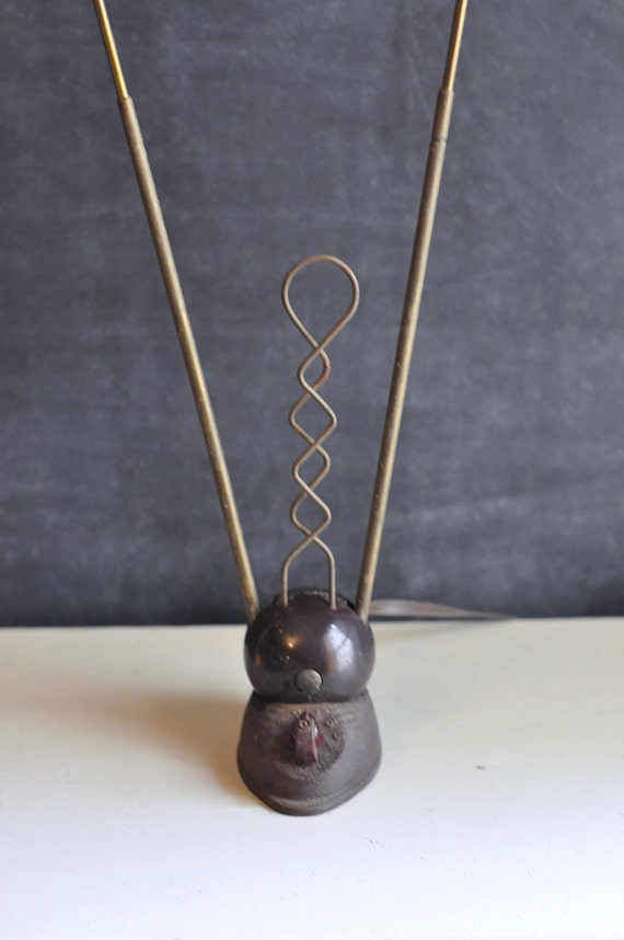 Vintage Rabbit Ears Antenna Bakelite Television Topper Mid