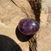 Amethyst Quartz Crystal Egg- Purple Healing Crystal - Zen Meditation- Sale