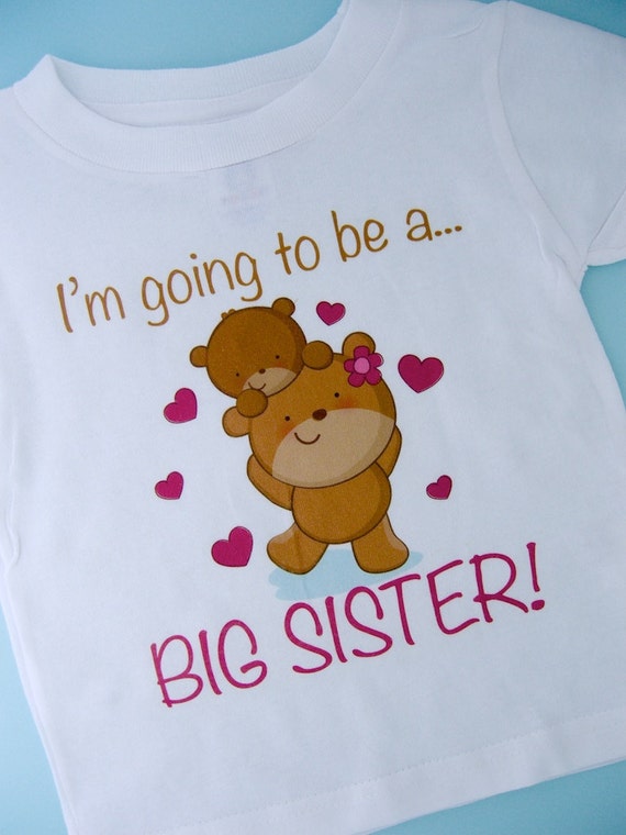 Items similar to I'm Going to Be A Big Sister Shirt, Big ...