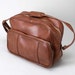 Reserved for Michelle Vintage Brown vinyl carry on bag
