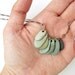 Natural jewelry - pebble necklace - Rock Collection, Green Spectrum