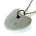 Natural stone heart necklace - valentine's day jewelry - Greenheart