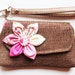 Brown wristlet for cell phone coin iphone blackberry PROMOTION Buy 3 Get 1 FREE