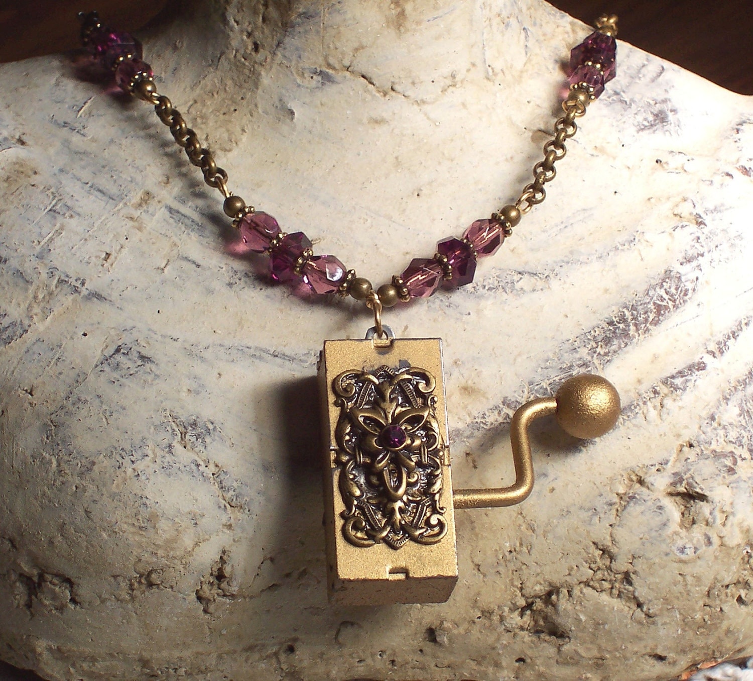 Lullaby Working Music Box Necklace