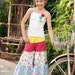 Boutique Custom Gaucho Girls Pants Pink Fig Pattern No. 31 FREE SHIPPING