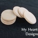 1 inch Wooden Round Circles (Lot of 15) Unfinished Wood Pieces