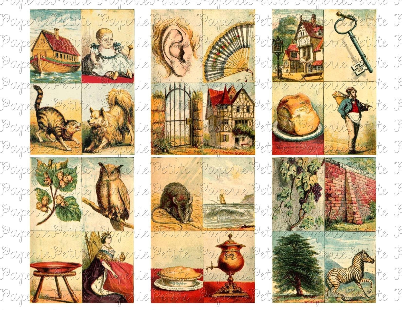 vintage-alphabet-cards-digital-download-collage-sheet