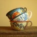 Tin toy teacups, Ohio Art set of 3, vintage collectibles