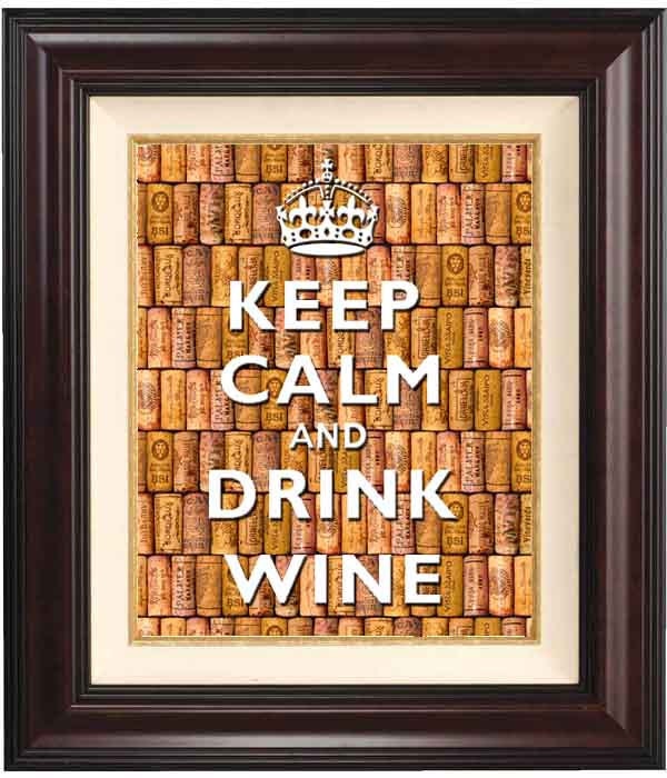 Keep calm and drink wine Print Keep calm art Wall art.