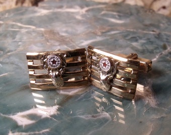 Cufflinks Elks BPOE Gold Filled RF009 Vintage