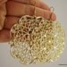 Large Gold Filigree Earrings, Gold Earrings