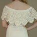 Vintage white Dress with crochet collar