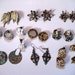 CLOSING SALE Vintage clip back, pierced earring destash lot supplies Emmons Germany