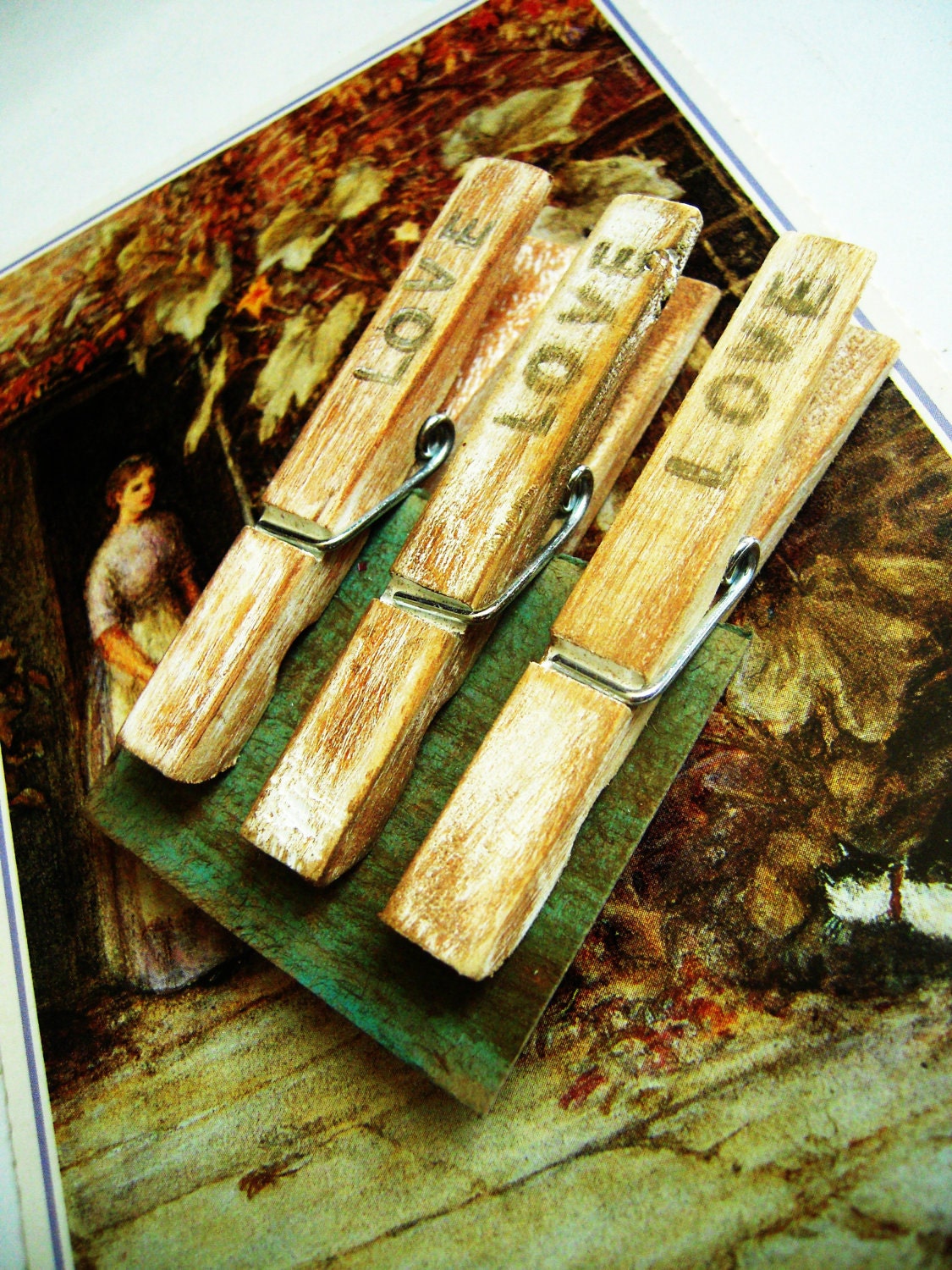 Decorative Clothespins Painted Clothes Pins Alter Wooden