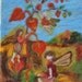 Needle Felted Waldorf Tapestry. Autumn fairies .Wall hanging .Needle felt by Daria Lvovsky. RESERVED for Cherie