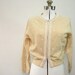 SALE! Vintage 1950's Light Yellow Beaded Sweater Size Med