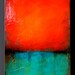 Turquoise Gem - 16 x 20 - Acrylic Abstract Painting - Highly Textured