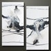 Perspective - Set of 2 -15 x 30 - Abstract Acrylic Paintings