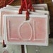 LOL GIFT TAG Laugh Out Loud ceramic tag, charm, pendant, mini ornament handmade ceramic watercolor original design by Wisconsin artist