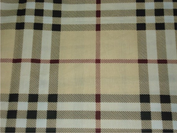 Burberry Inspired Plaid Fabric