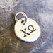 3/8" Sterling silver sorority charm- includes jump ring, necklaces sold seperately in my store