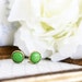Buy 1 Get 1 SALE -Green earrings - clips or studs Earrings