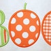 173 Pumpkin Boo Machine Embroidery Applique Design