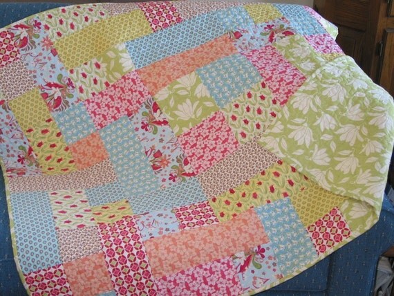 PDF Copy Lap Quilt Pattern Easy Fat Quarter Pattern Mad