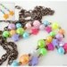 Starlight Fairy Antique Rainbow Copper Necklace and Dangle Star Charm Earrings