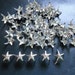 100 pcs - Bright Silver tone Star Stud spot spike for leather craft - size 12 mm