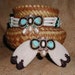 RESERVED sassylilv's WINGS Eagle and Butterfly Native American Indian Choker and Hairclip set