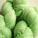 Hand dyed aran yarn, knitting wool, green