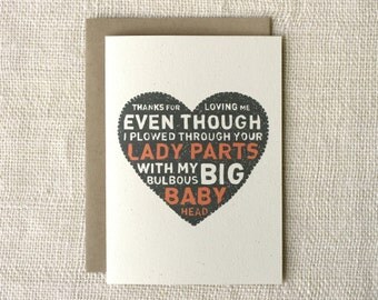 Mother's Day Card - Baby Head